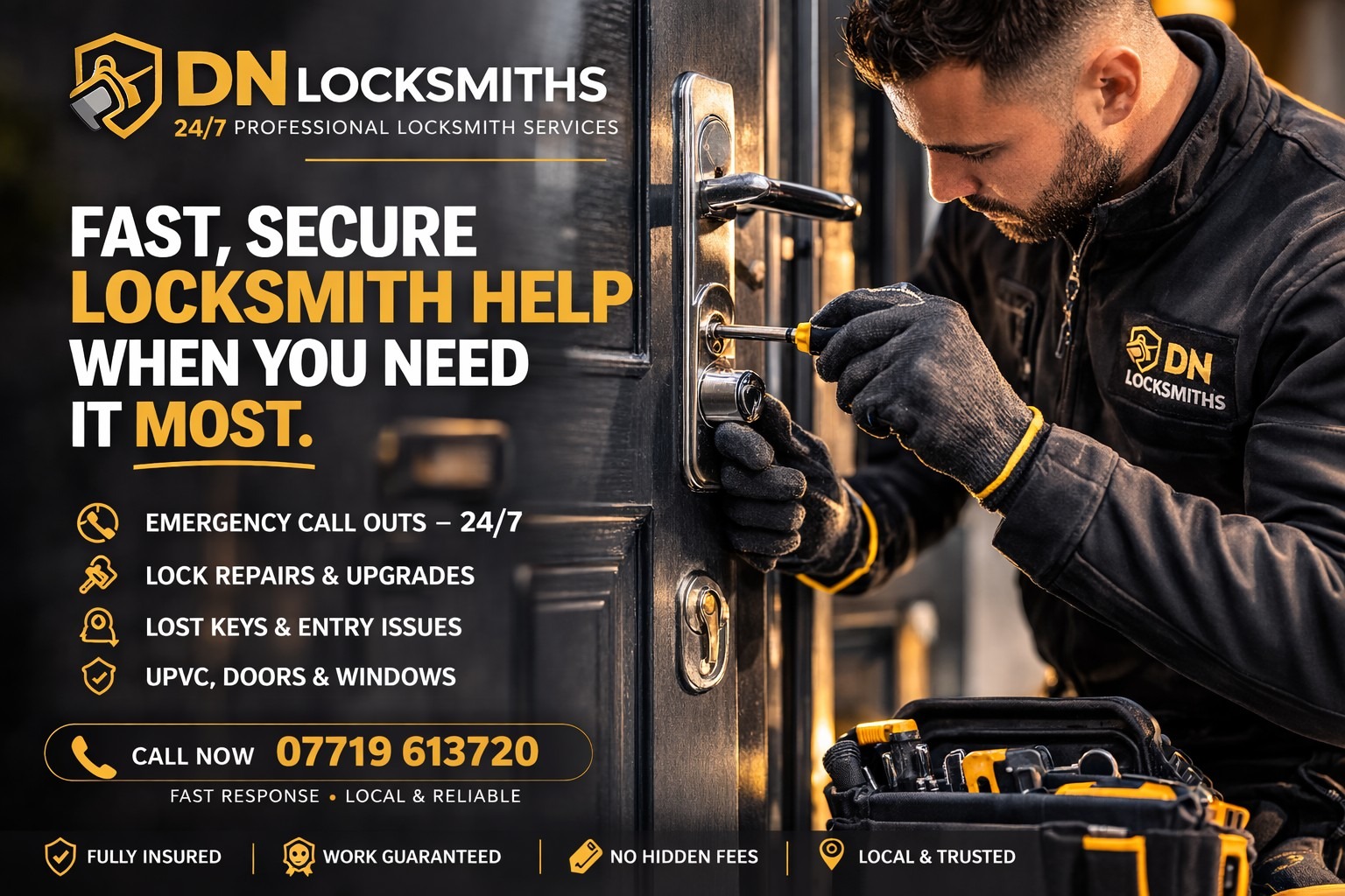 Door lock security upgrade